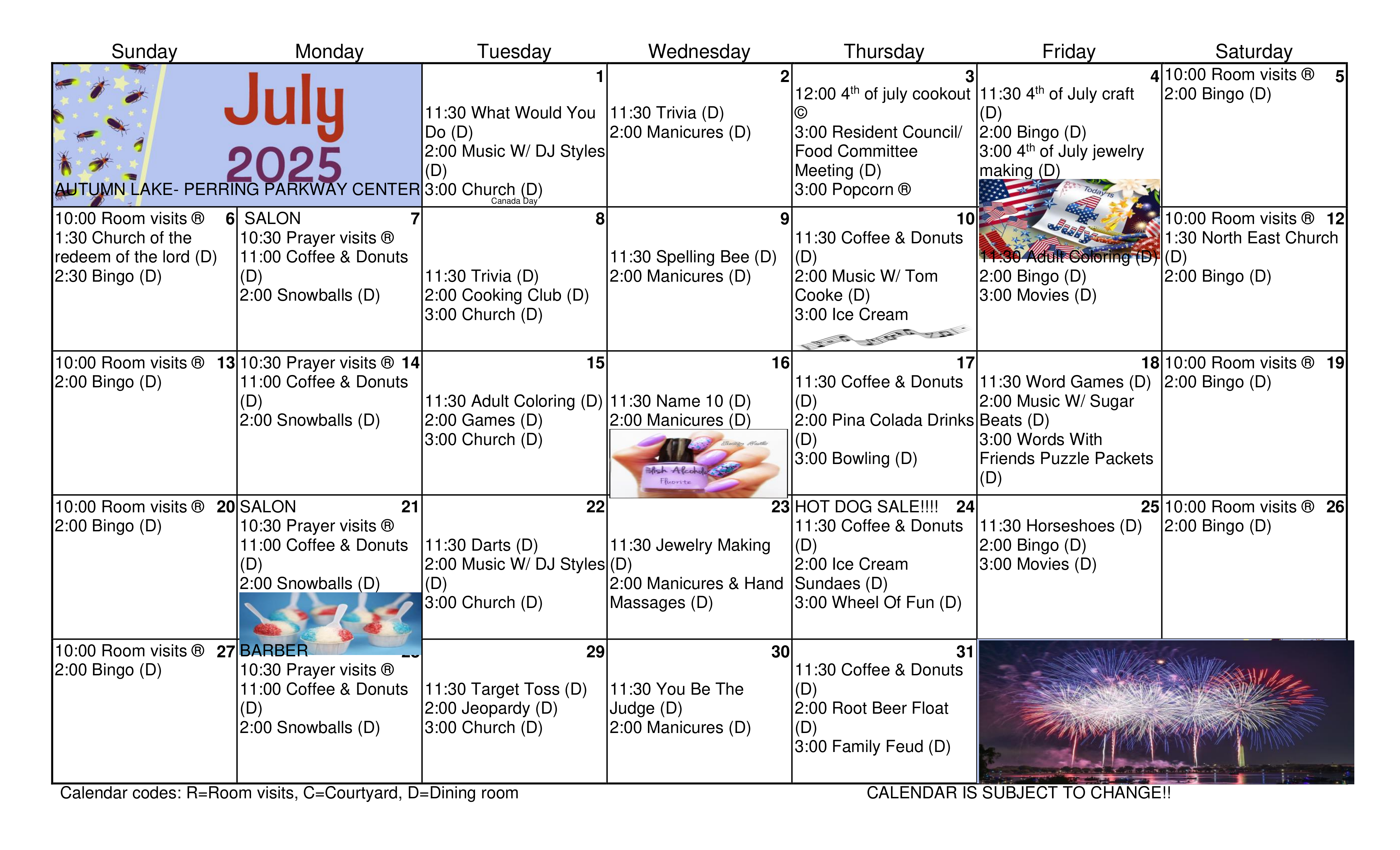 calendar